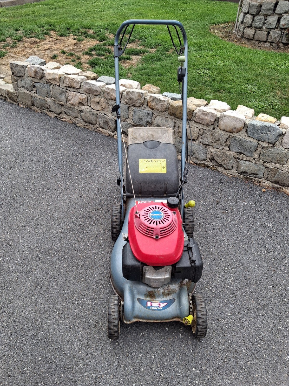 tondeuse honda izy autotractee, Enlèvement