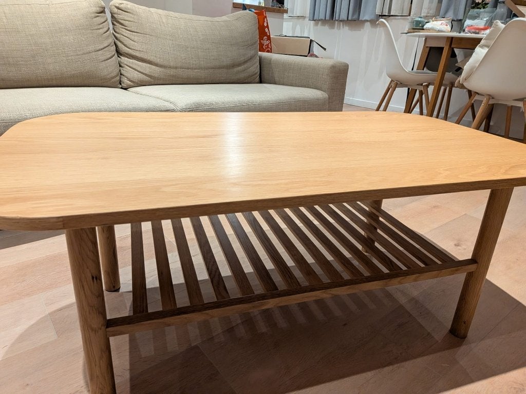 Salontafel JYSK LYNGVIG natural eiken, Ophalen, 100 tot 150 cm, Eikenhout, 50 tot 100 cm