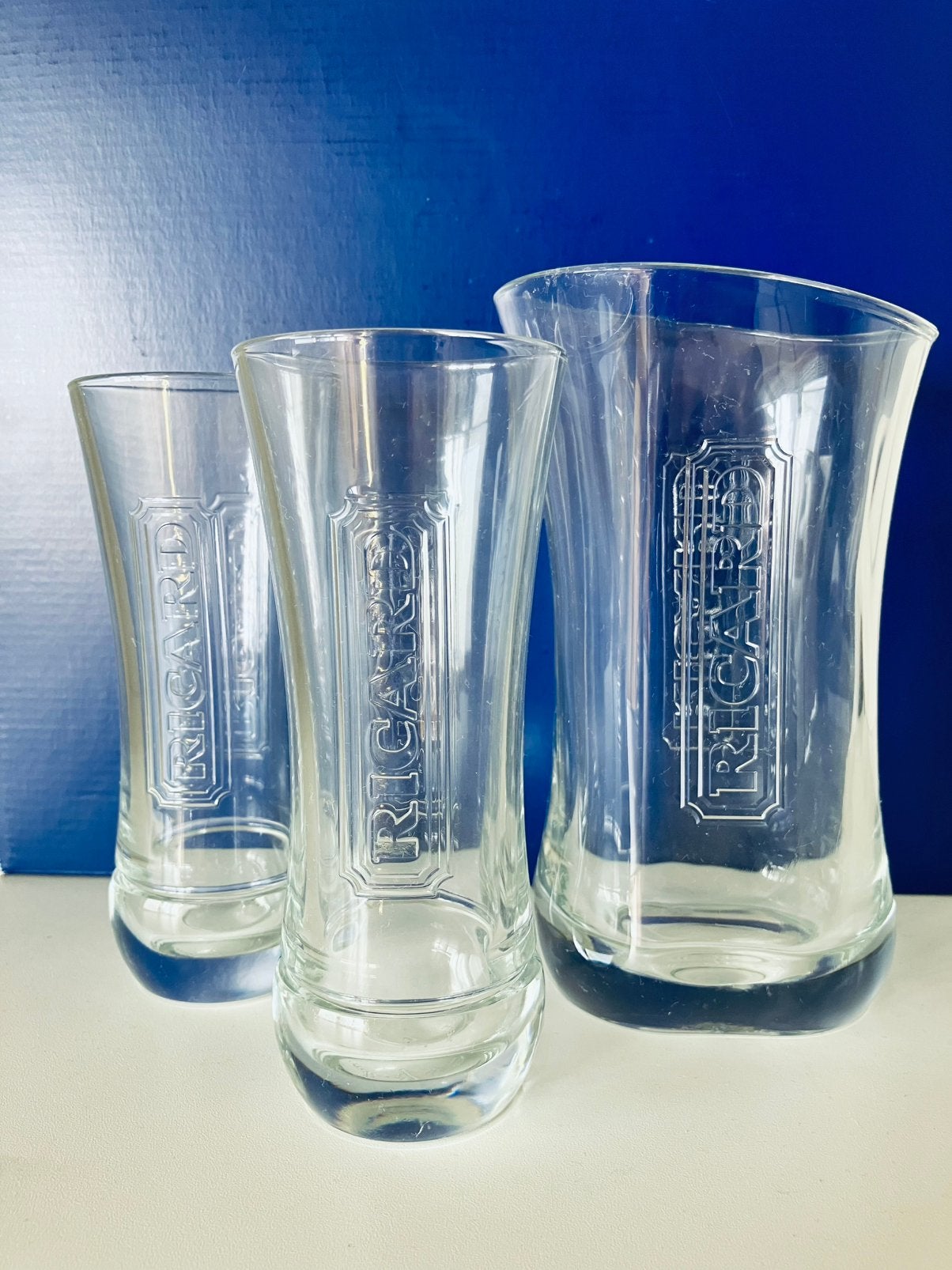ZELDZAME SET “RICARD” VAN 2 GLAZEN+KARAF (Zie Beschr.), Verzamelen, Ophalen of Verzenden, Zo goed als nieuw, Borrel- of Shotglas