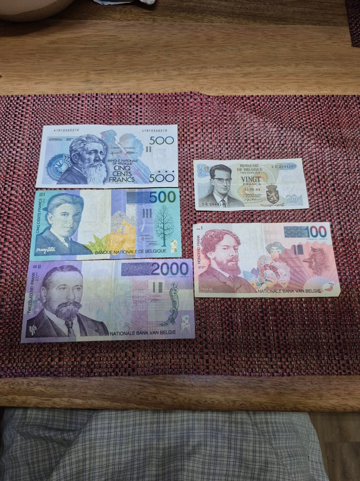 billets de belgique ventes en lot, Enlèvement ou Envoi