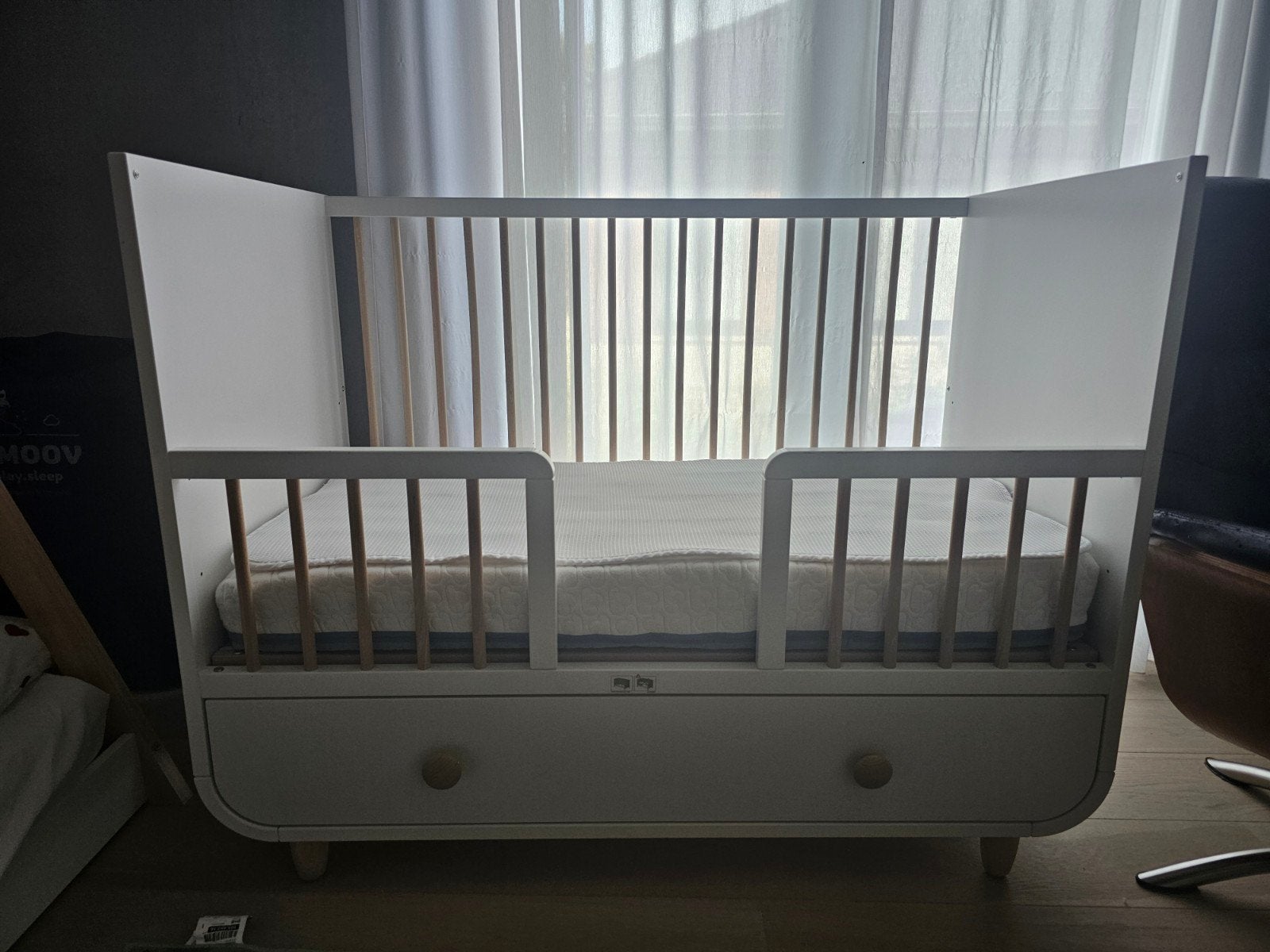 Ikea Myllra bed in goede staat met Aerosleep matrasset, Kinderen en Baby's, Ophalen, Matras