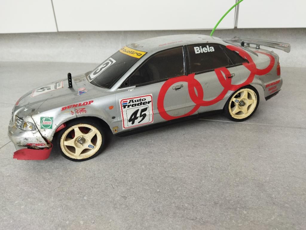 Tamiya TA-01 Audi A4, Échelle 1:10, Enlèvement ou Envoi, Voiture on road, Utilisé