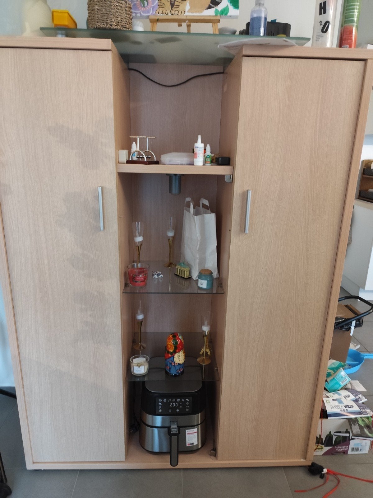 buffetkast, Ophalen