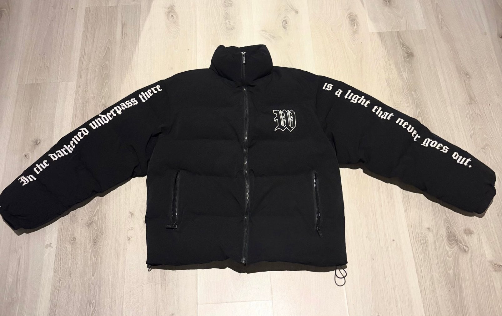 Wasted Paris - puffer jacket, Kleding | Heren, Ophalen, Zo goed als nieuw, Maat 46 (S) of kleiner, Zwart