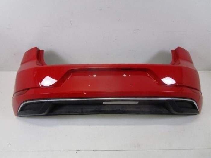 VW Golf 7 Facelift Achterbumper Chrome LY3D, Auto-onderdelen, Ophalen of Verzenden, Gebruikt, Achter, Bumper