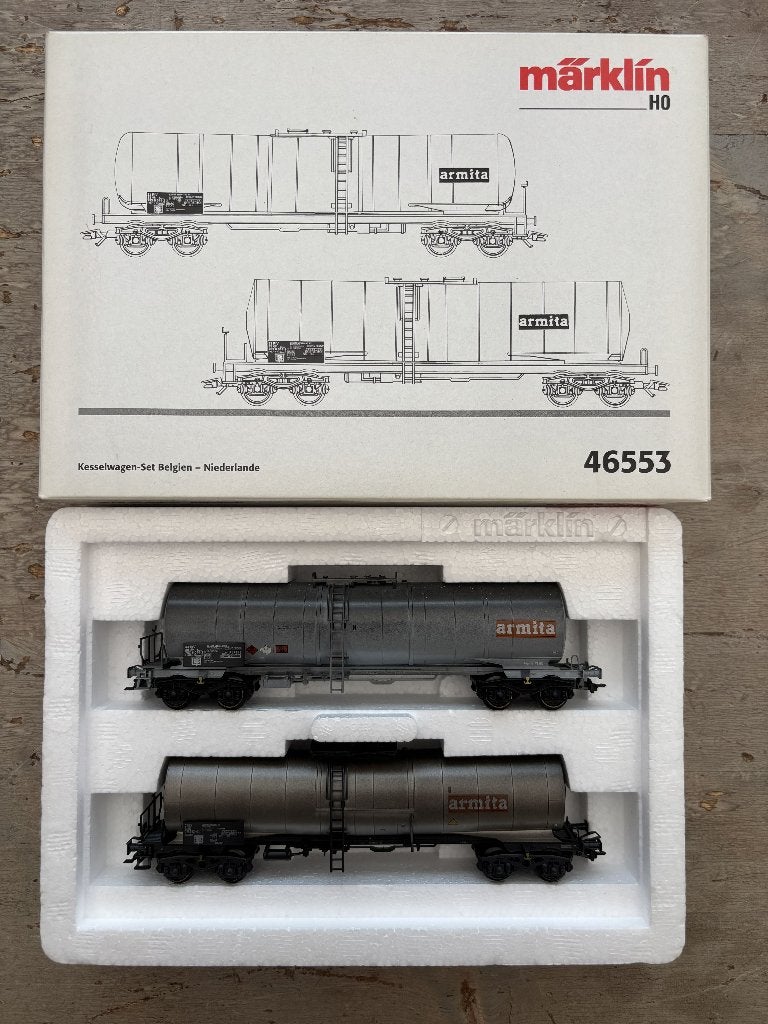 Marklin set 46553, Hobby en Vrije tijd, Modeltreinen | H0, Zo goed als nieuw, Wagon, Wisselstroom, Märklin, NS, Ophalen of Verzenden