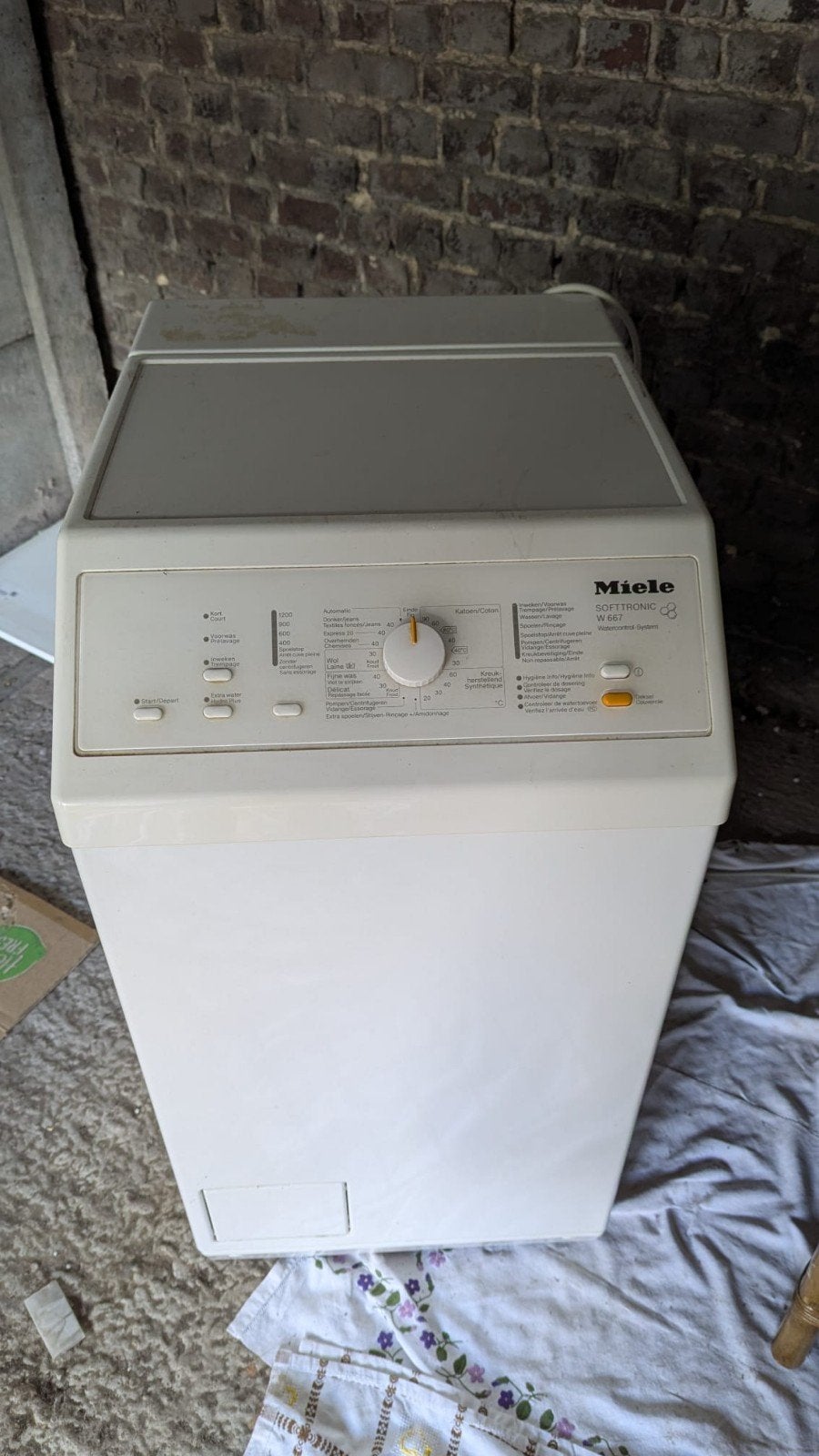 toploader wasmachine van Miele, Enlèvement, Utilisé