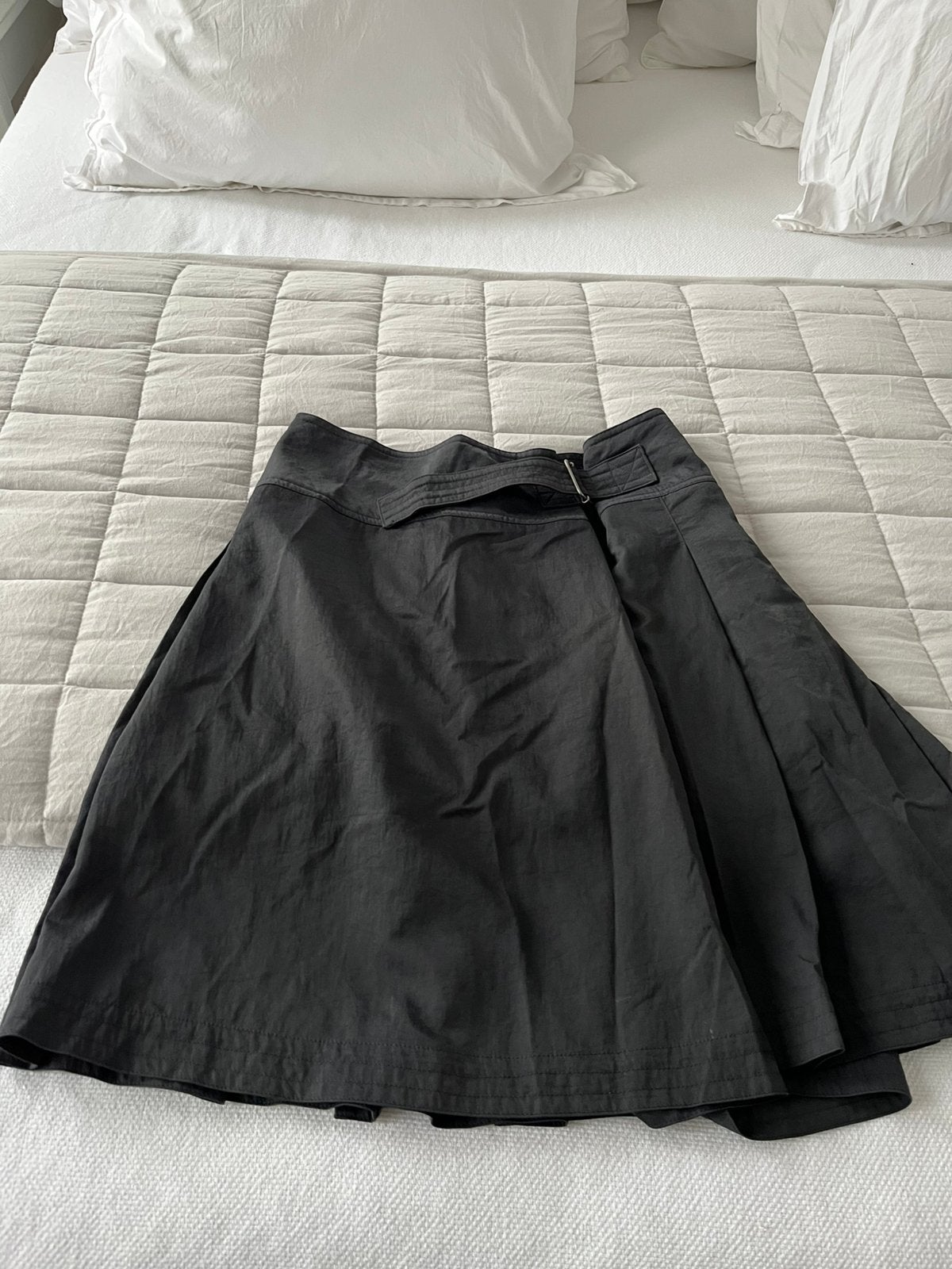 CORA KEMPERMAN ROK WIKKELROK PLOOIROK BLAUW MOOIE STOF, Ophalen of Verzenden, Zo goed als nieuw, Blauw