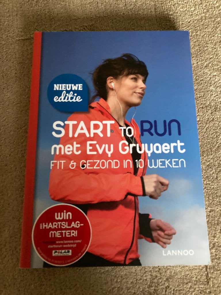 Boek 'Start to run met Evy Gruyaert', 159 blz, 2013, Boeken, Gezondheid, Dieet en Voeding, Ophalen of Verzenden, Zo goed als nieuw
