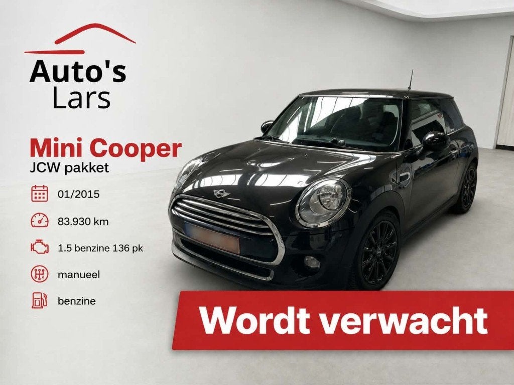 Word verwacht Mini Cooper 3 deurs 01/2015 1.5i 136 PK, 4 zetels, 4 cilinders, Bruin, Leder en Stof