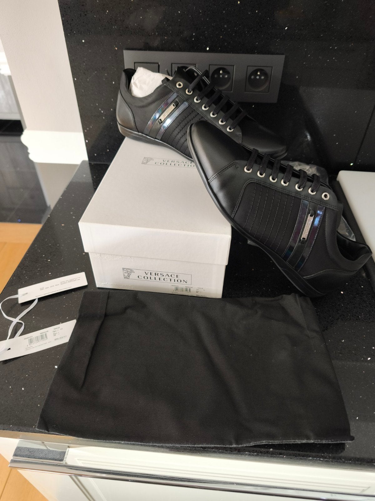Chaussures Versace Collection Homme T45 – Boîte Neuf, Enlèvement, Noir