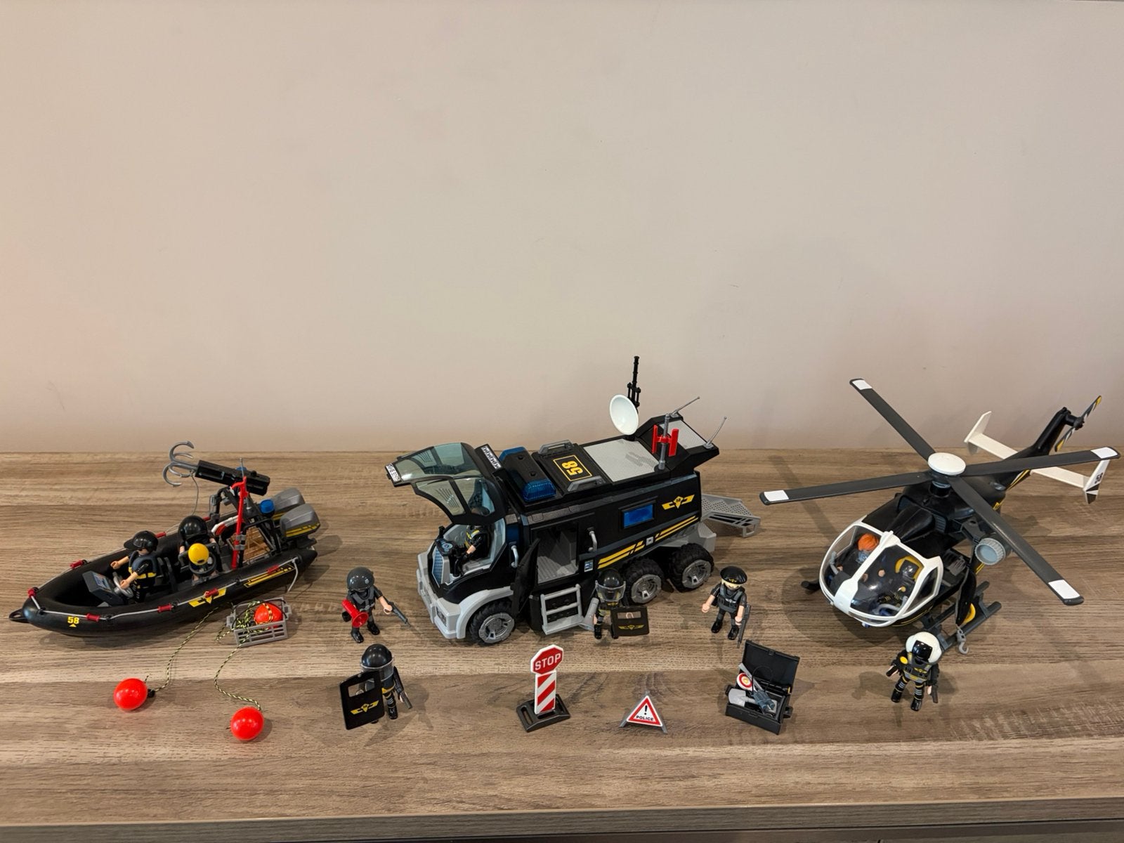 Playmobil politie city action  3 delige set, Enlèvement, Utilisé, City action
