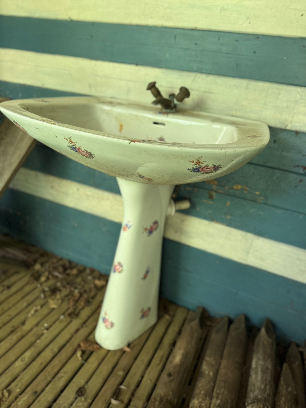Porseleinen vintage lavabo, Enlèvement, Comme neuf