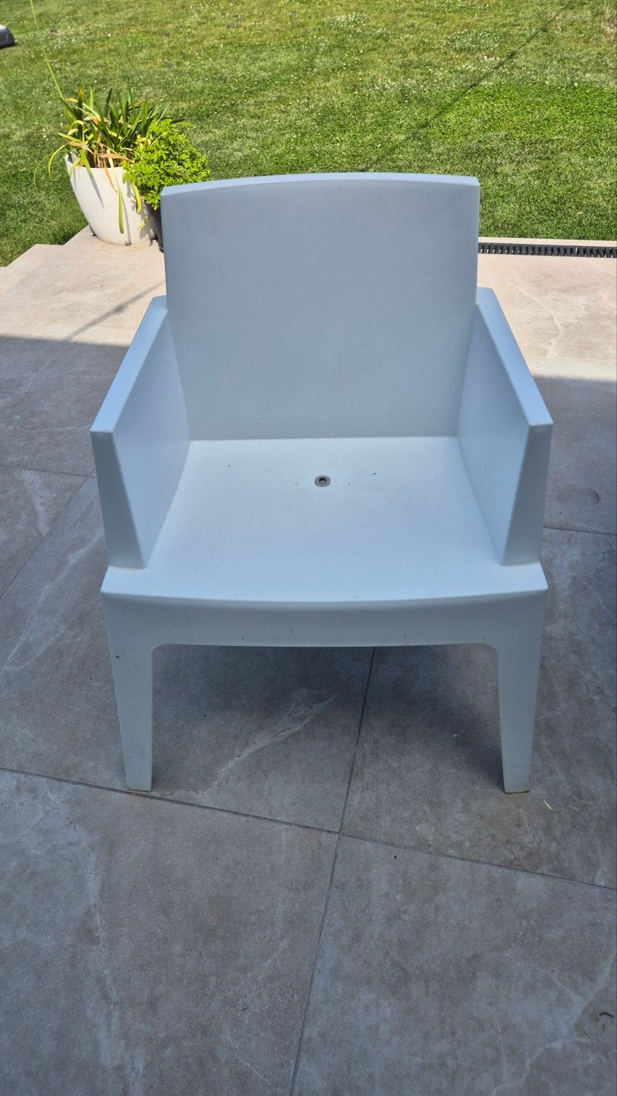 8 chaises de jardin, Enlèvement, Utilisé, Synthétique, Empilable