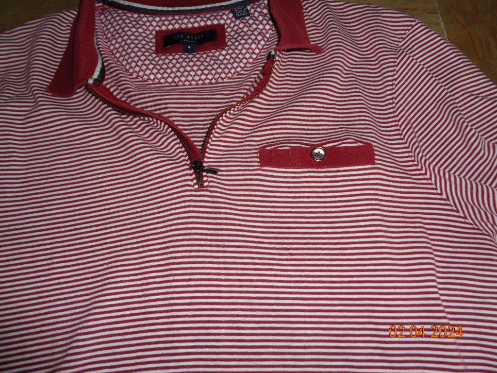 Polo Ted Baker/Rouge -/taille L en parfait état., Rouge, Ted Baker, Enlèvement ou Envoi, Taille 52/54 (L)