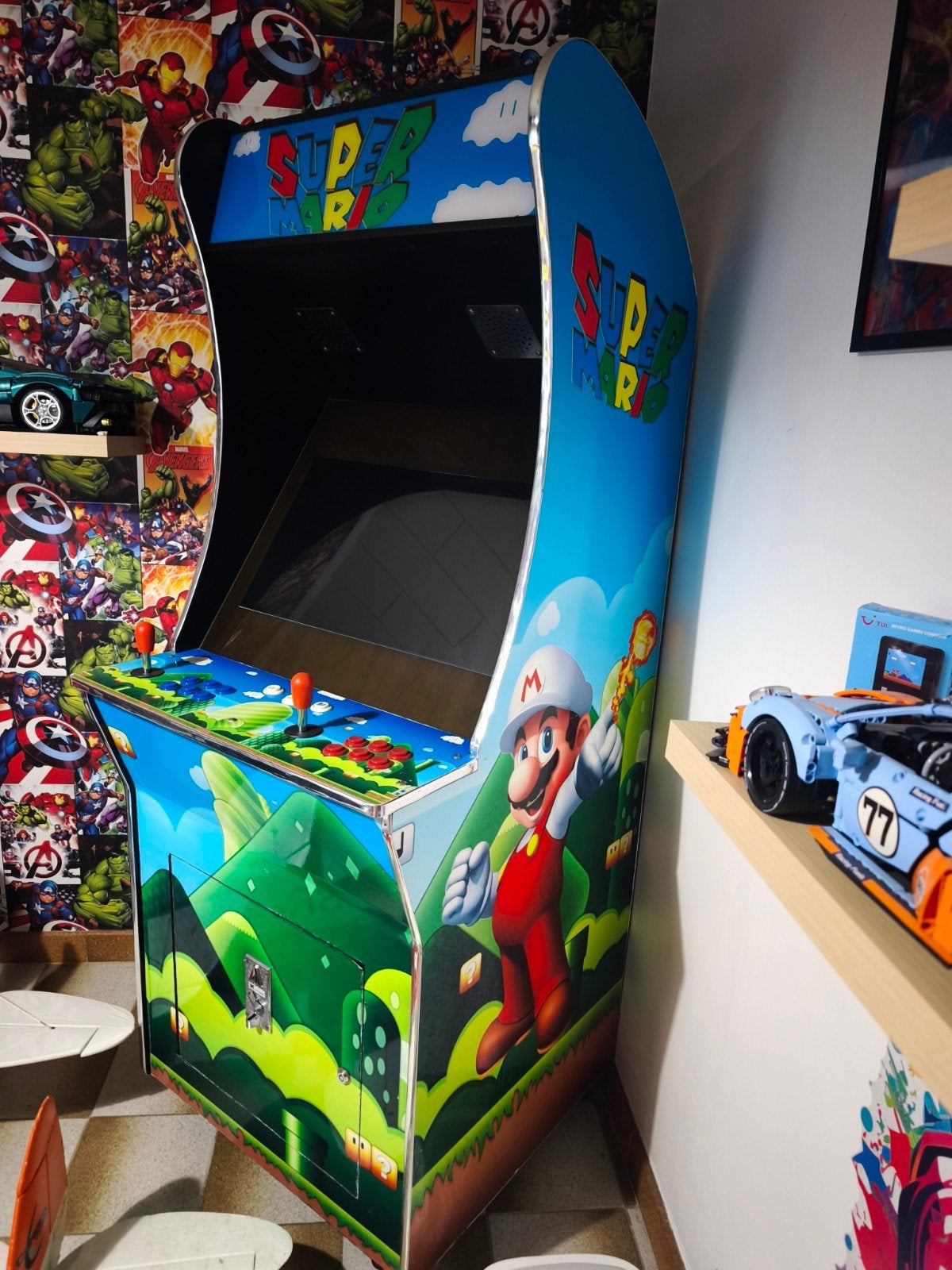 borne arcade Mario, Enlèvement
