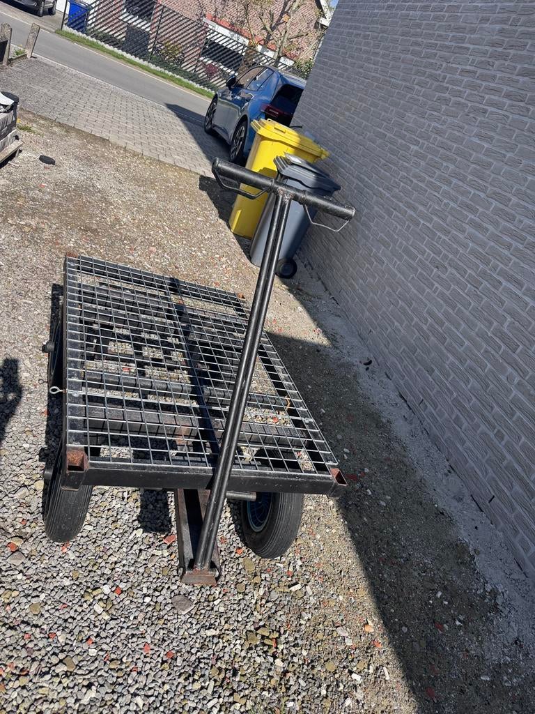 Platte transportkar type bolderkar, Watersport en Boten, Ophalen, Gebruikt