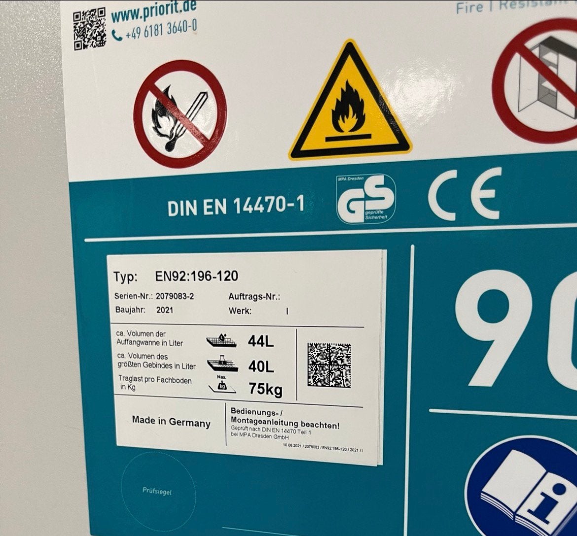Brandwerende kasten Priorit EN 14470, Huis en Inrichting, Ophalen