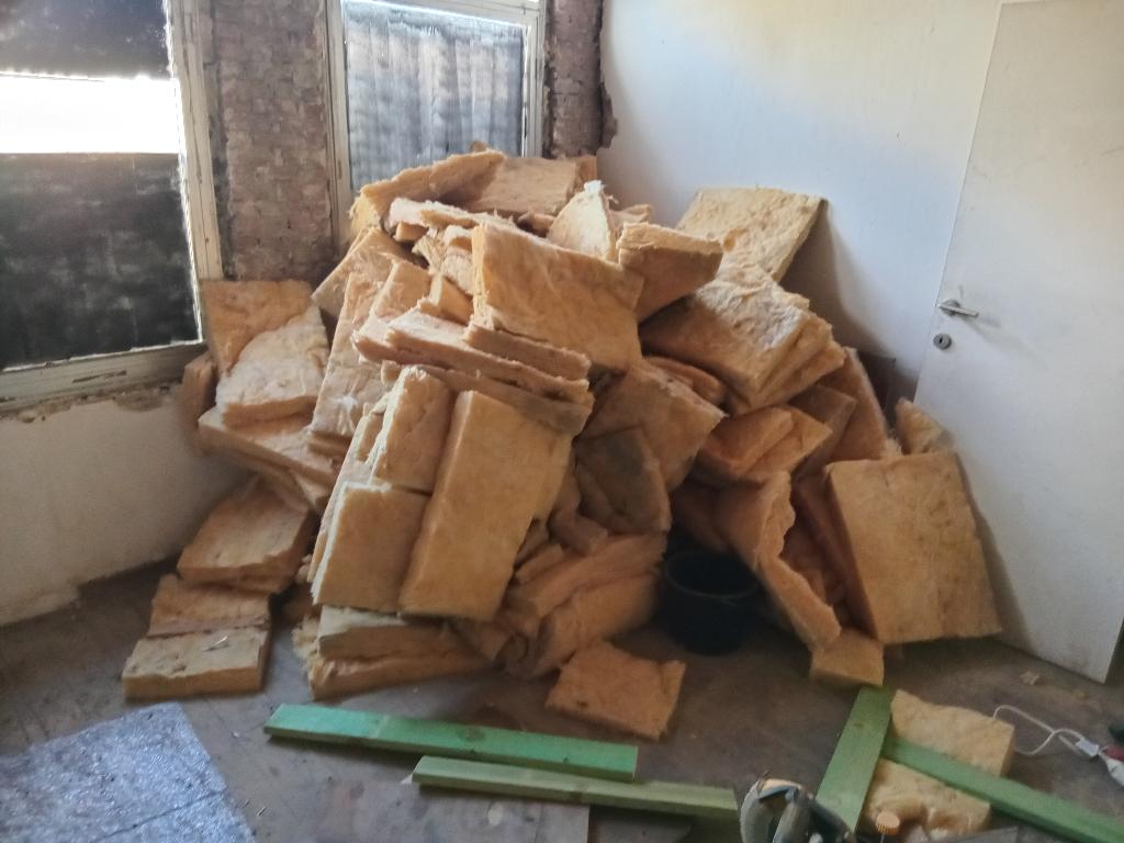gratis 5cm glaswol, Ophalen, 4 tot 8 cm, Gebruikt, 15 m² of meer