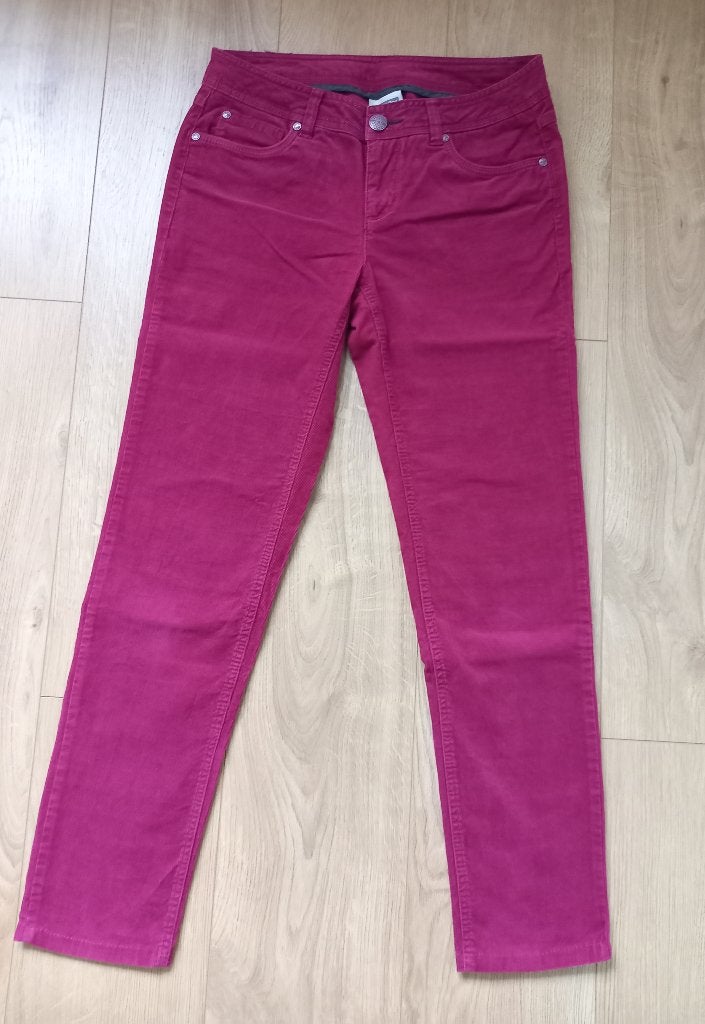 FUCHSIA BROEK IN RIBFLUWEEL - ALS NIEUW, Enlèvement ou Envoi, Autres couleurs, Taille 36 (S), Street One