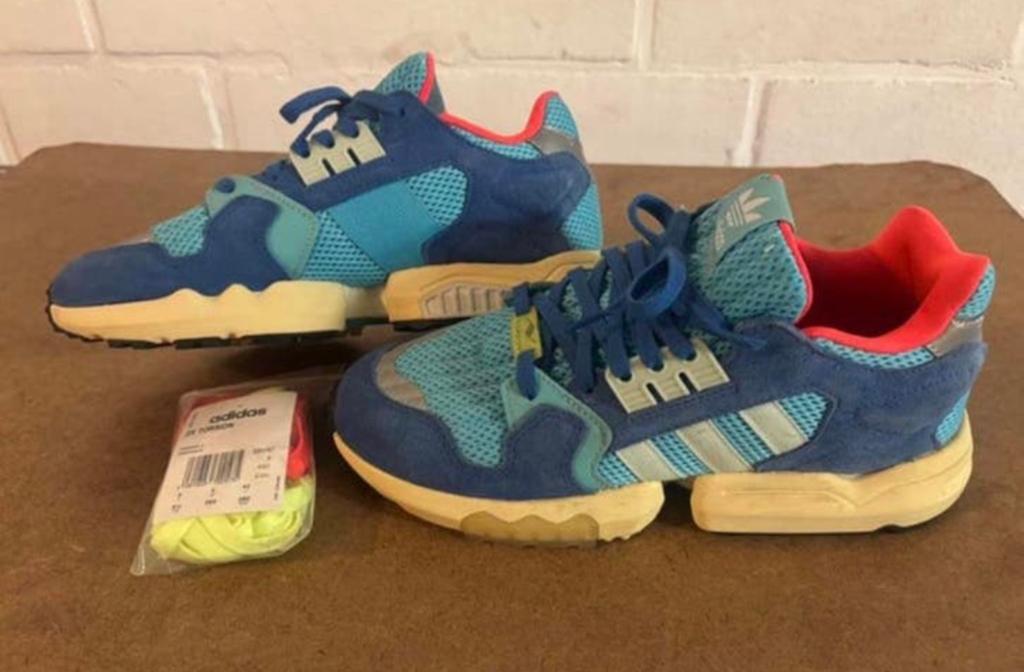 Adidas ZX Torsion Bright Cyan size 42, Comme neuf, Enlèvement, Bleu, Baskets
