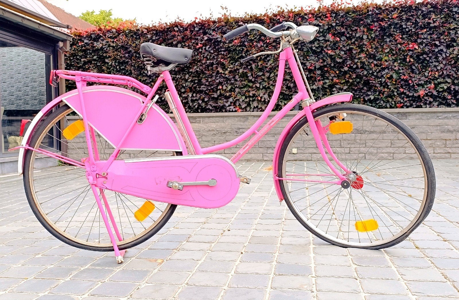 Vintage damesfiets jaren 80 – roze – decoratief of restaurat, Ophalen