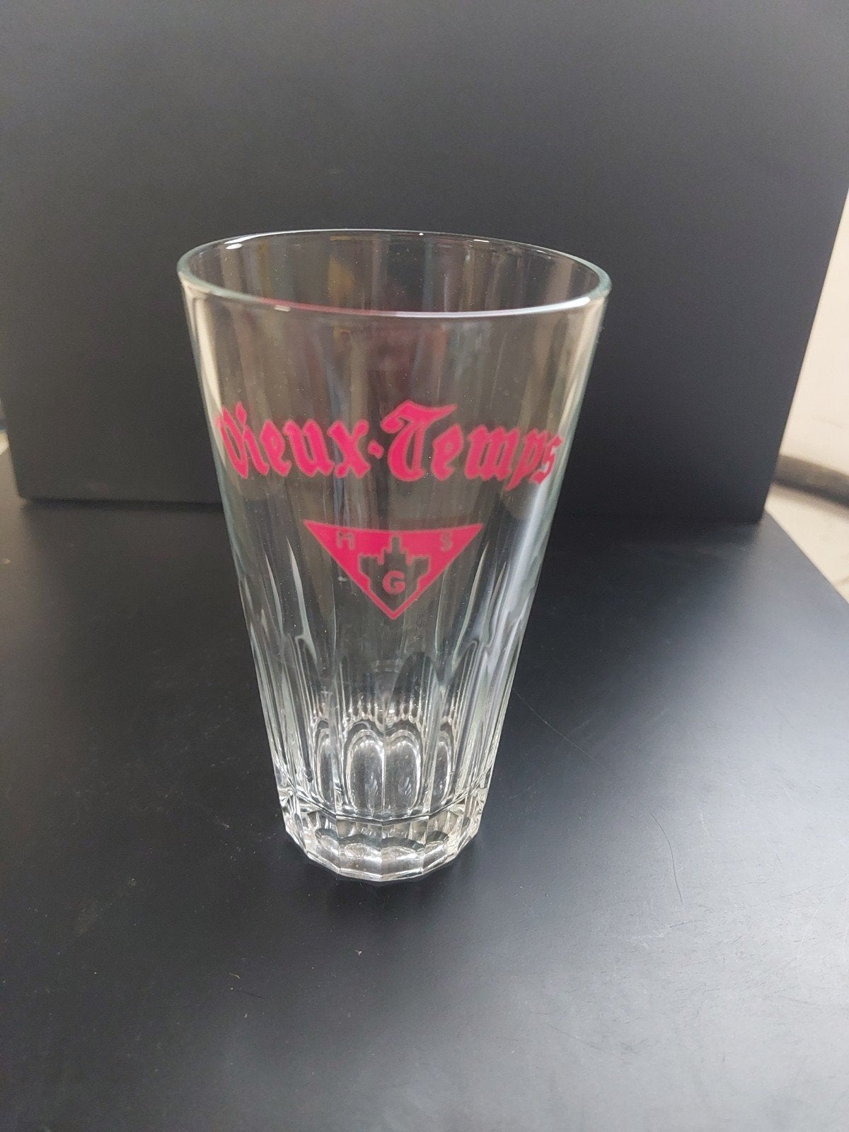oud bierglas vieux temps, Ophalen of Verzenden, Nieuw, Bierglas