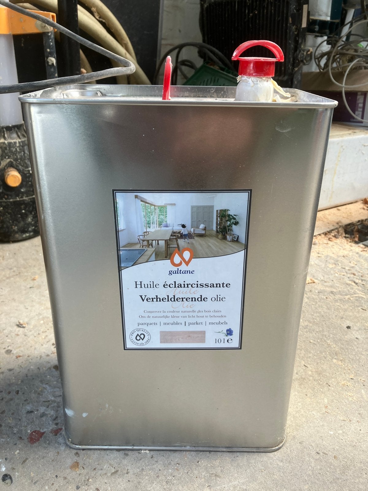 Huile éclaircissante Galtane 5L, 5 à 10 litres, Enlèvement, Comme neuf, Blanc
