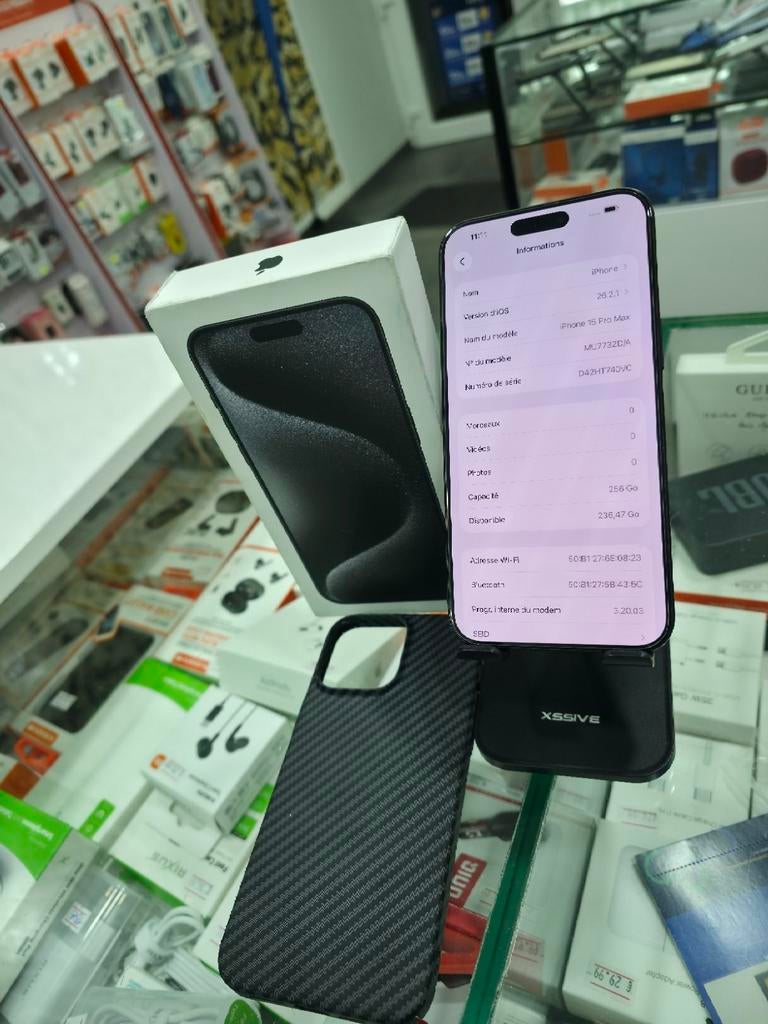 Iphone 15 pro max 256GB, Enlèvement