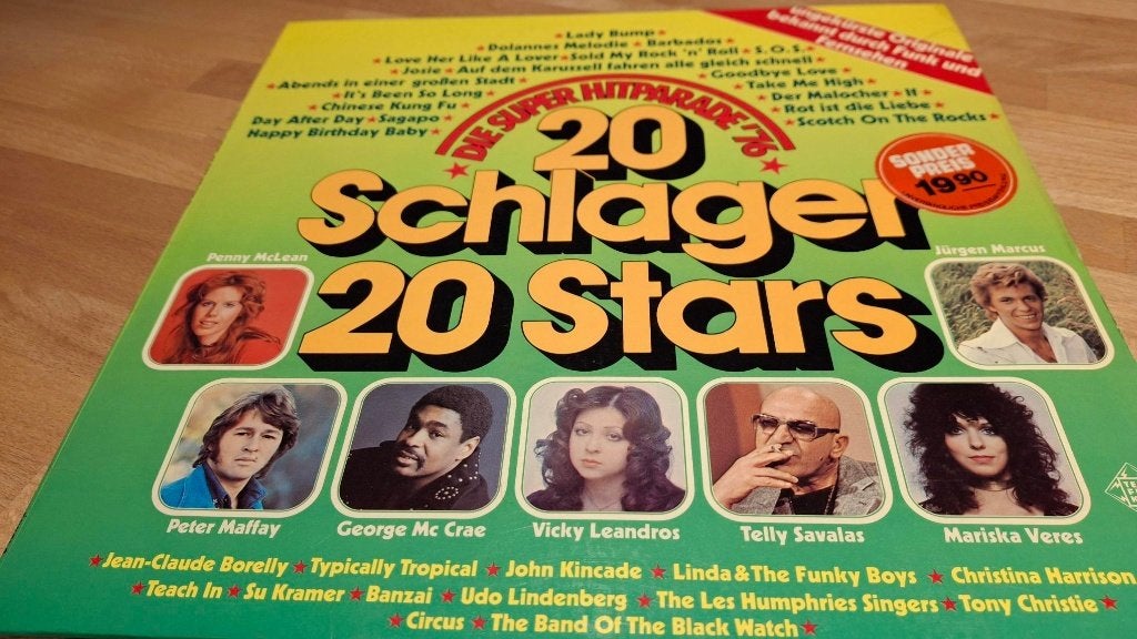 20 Schlager Stars LP Vinyl, Ophalen, LP