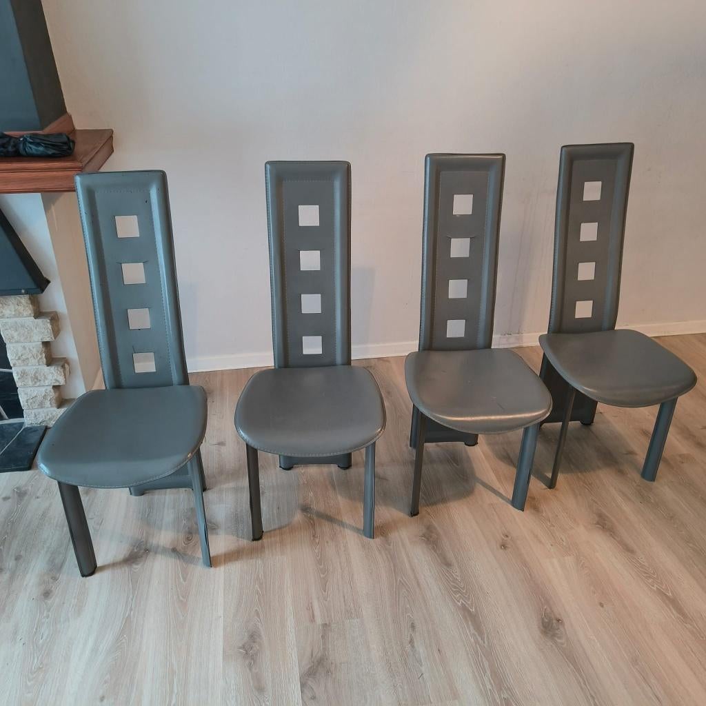 Chaise, Gris, Synthétique, Enlèvement, Utilisé