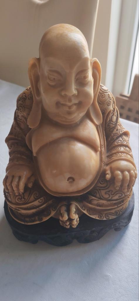 Bouddha qui rit, hauteur 23 cm, 2 kg750, Enlèvement, Comme neuf