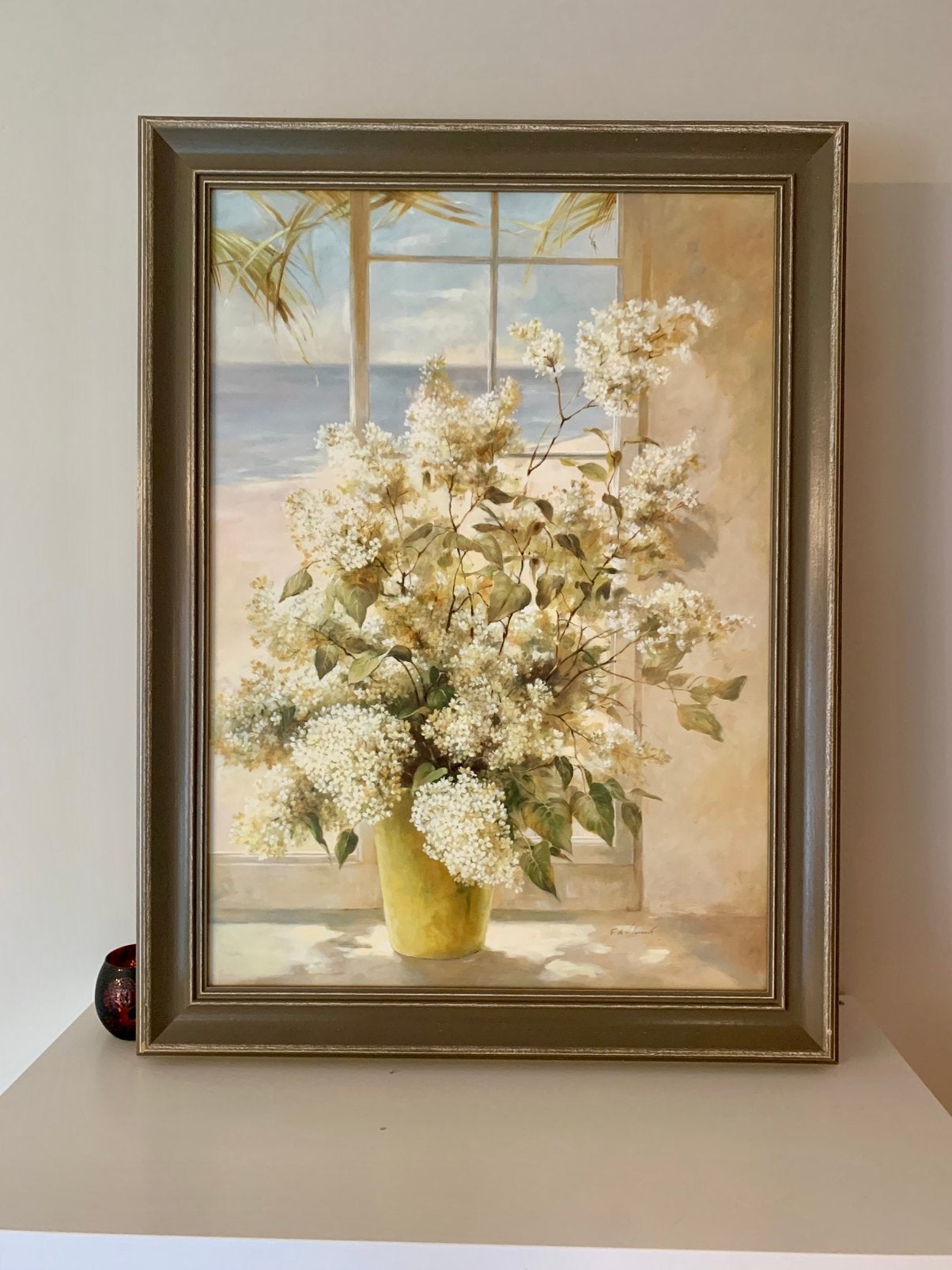 Fabrice de Villeneuve – Bloemenschilderij (50  70 cm), Antiek en Kunst, Kunst | Schilderijen | Klassiek, Bloemen, Klassiek, Gesigneerd