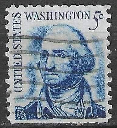 États-Unis 1965/1966 - Yvert 796a - George Washington (ST), Envoi, Affranchi