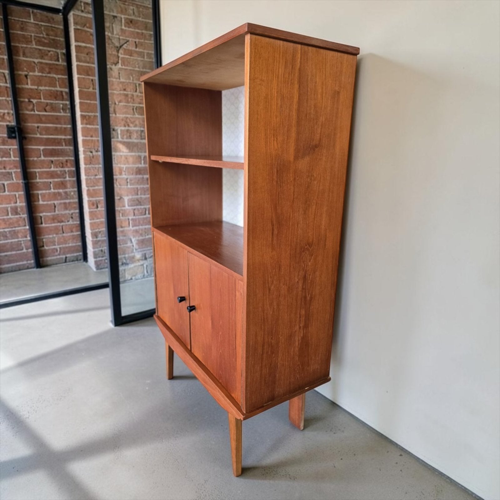 Vintage houten kast / boekenkast / buffetkast, Ophalen of Verzenden, Kast