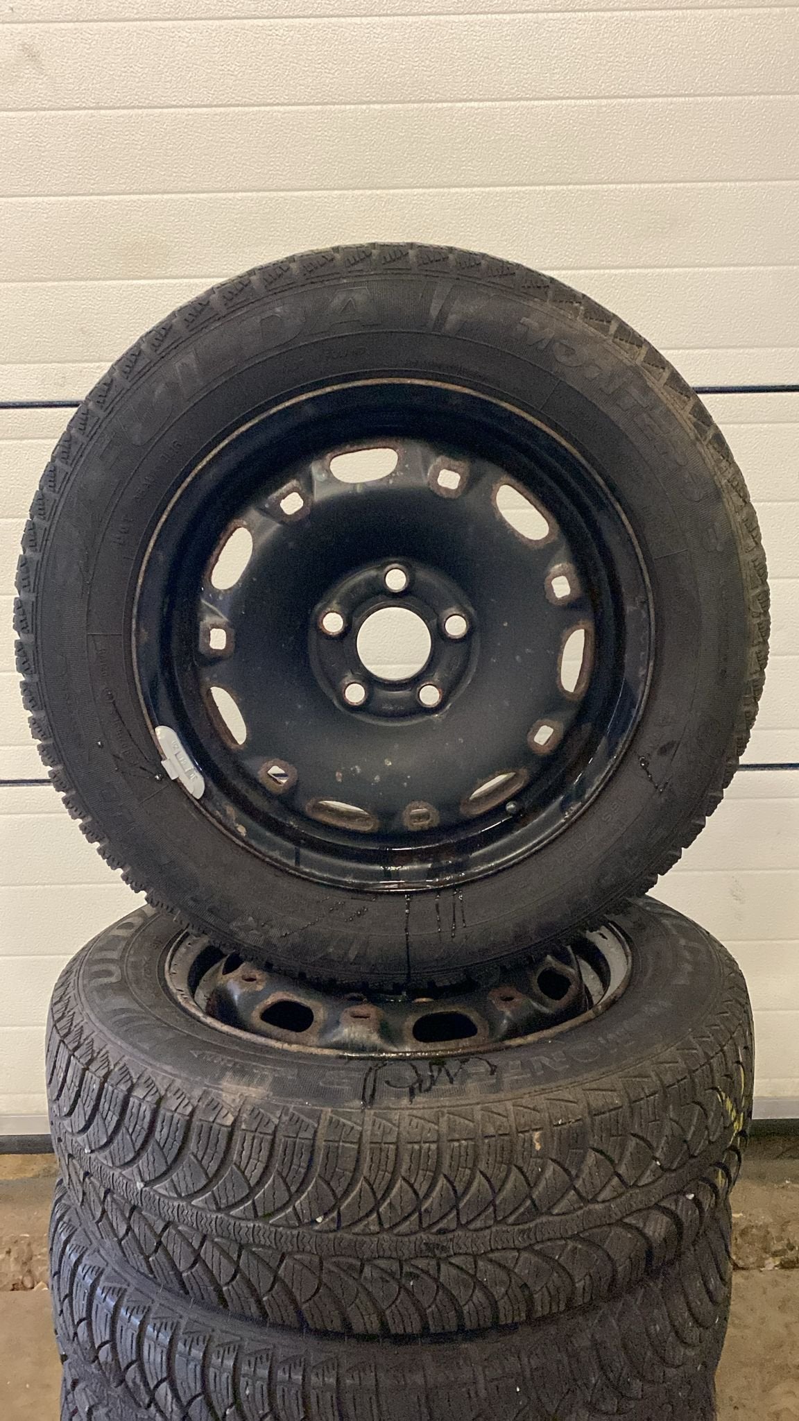 Volkswagen Polo Ibiza A3 Winter Banden Set 165-70-14 5x100, Auto-onderdelen, Banden en Velgen, 14 inch, Gebruikt, -, -