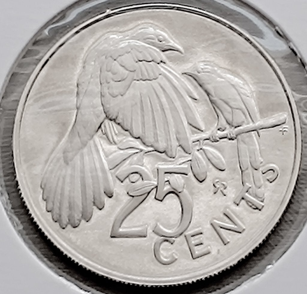 munt Britse Maagdeneilanden 25 cent 1980 UNC, Postzegels en Munten, Ophalen of Verzenden