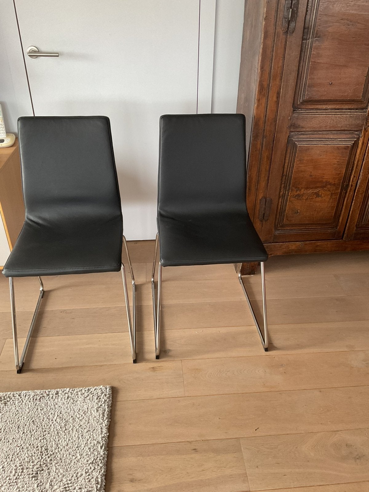 Stoelen leder, Enlèvement, Comme neuf