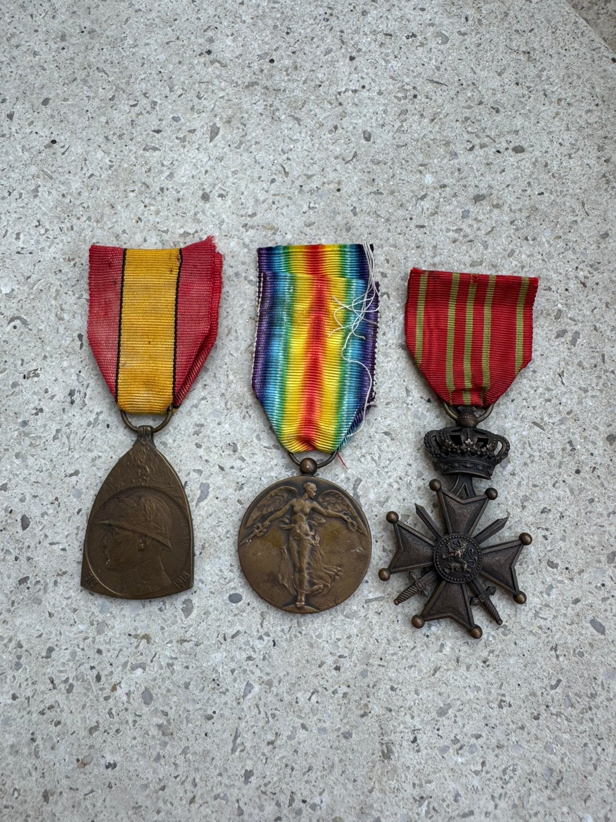 WW1 ensemble de 3 médailles ABBL, Enlèvement ou Envoi