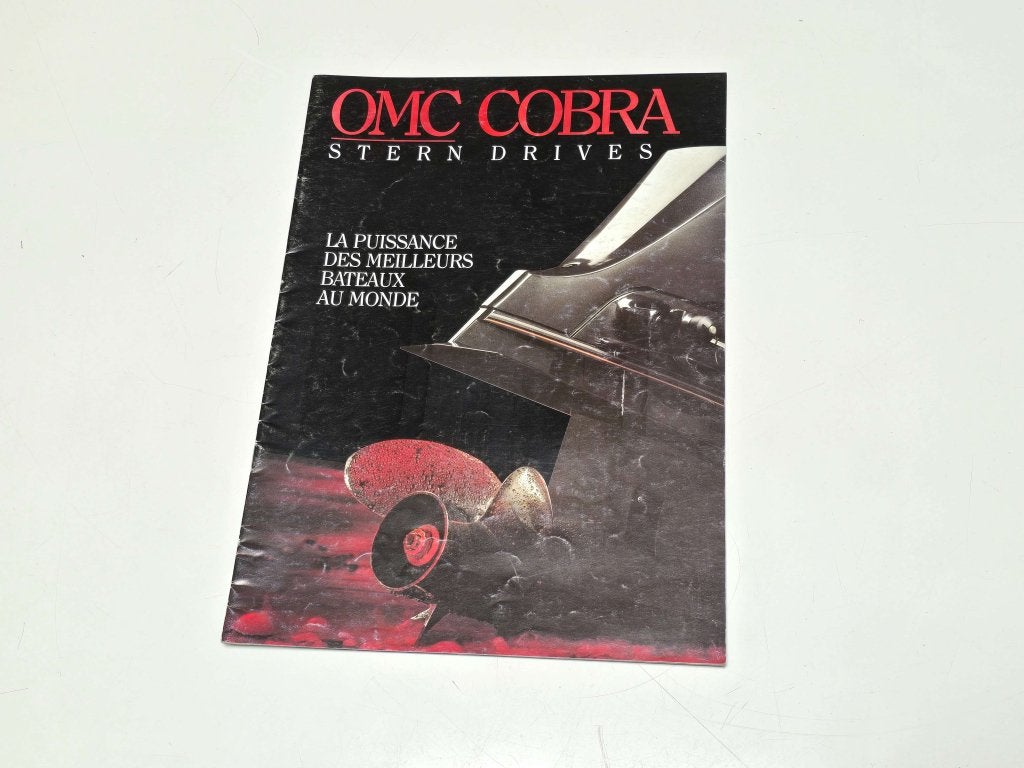 1990 OMC  COBRA Folder origineel, Sports nautiques & Bateaux, Niet ingevuld, Enlèvement ou Envoi, Niet ingevuld, Utilisé