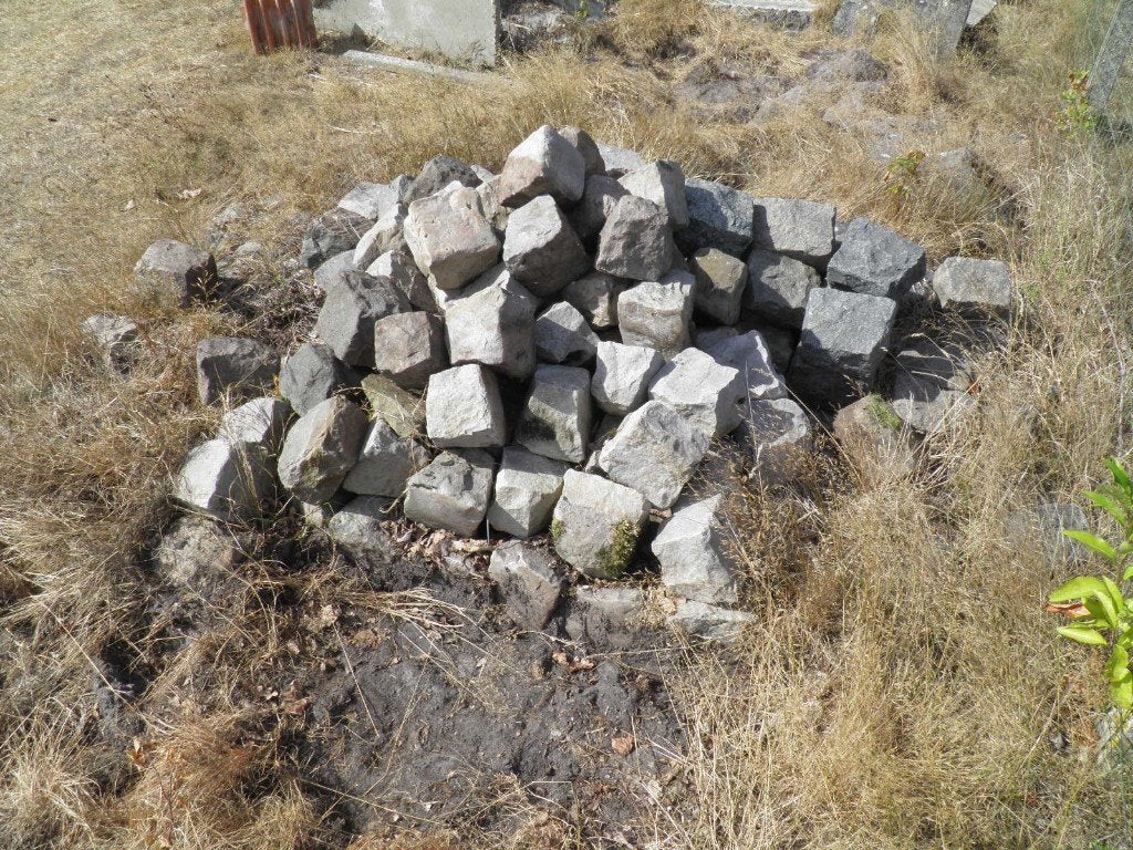 Lotje kinderkoppen voor oprit of wegenis., Enlèvement, Utilisé, Pierre ou Argile, Autres types
