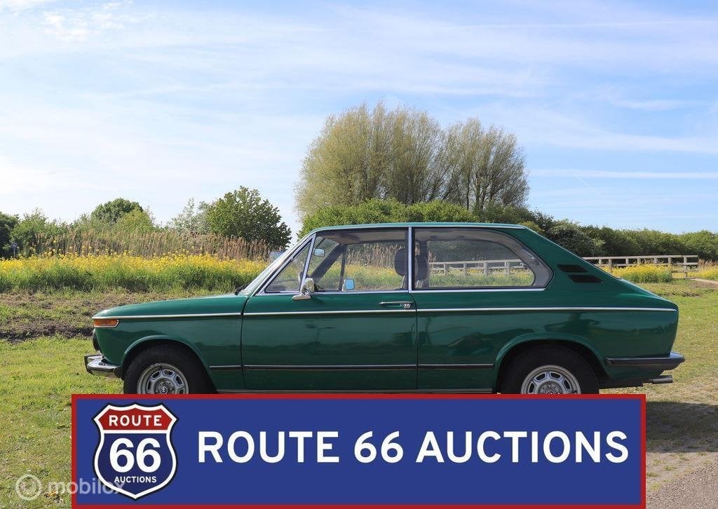 BMW 1802 Touring | 1973 | Route 66 Auctions, Auto's, Zwart, Bedrijf, Handgeschakeld, Overige carrosserie