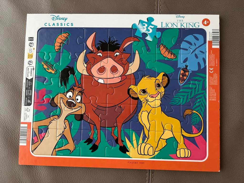 Puzzel the lion king, Ophalen of Verzenden, Zo goed als nieuw