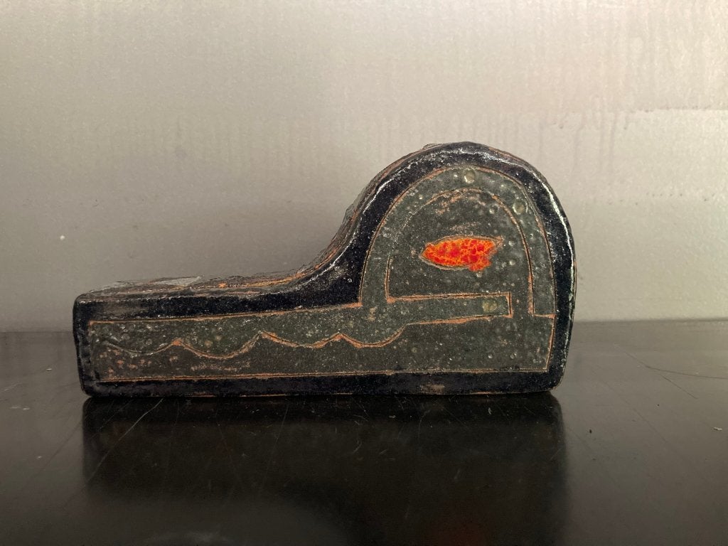 Antieke keramieken pijphouder, Ophalen of Verzenden