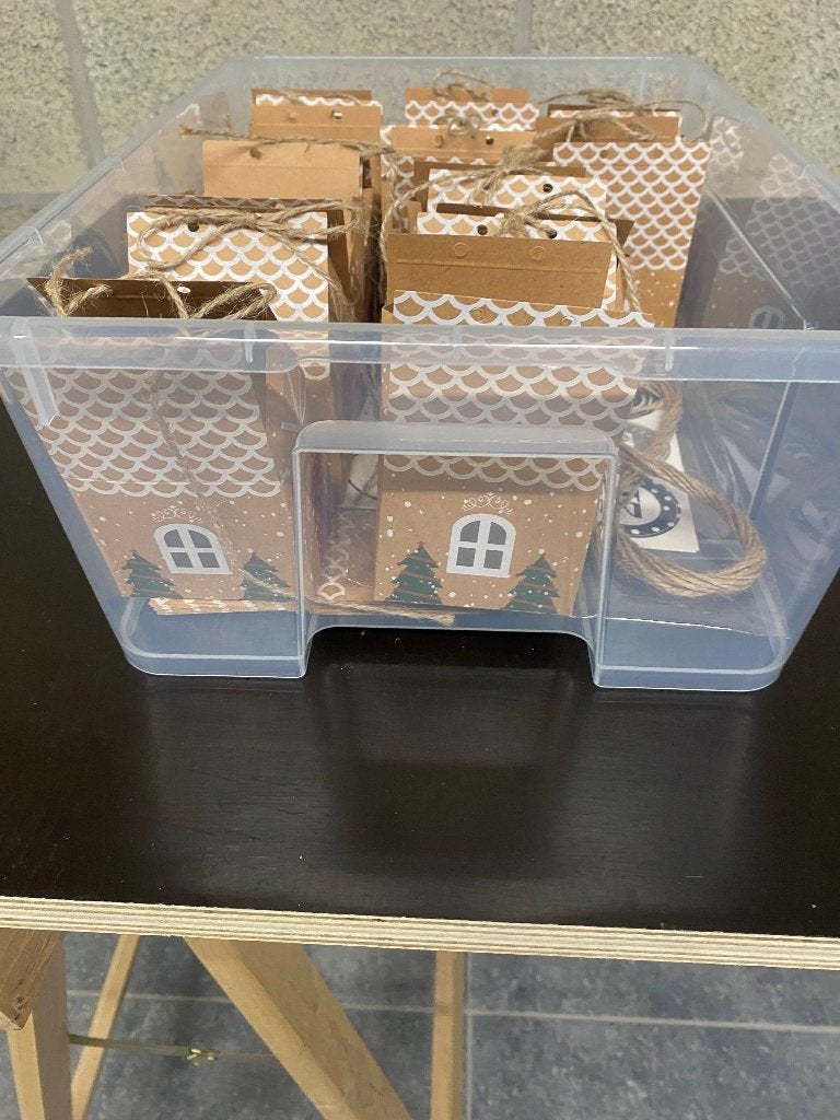 Lot de petites boîtes cadeaux de Noël – style kraft, Ophalen, Nieuw