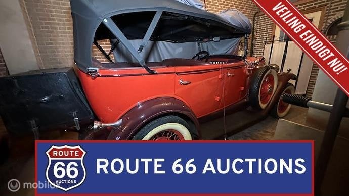 Graham-Paige Phaeton | 1930 | Route 66 Auctions, Overige merken, Zwart, Bedrijf, Handgeschakeld