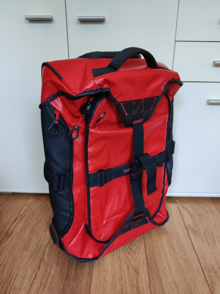 Samsonite Paradiver Reistas Rood, Handtassen en Accessoires, Tassen | Reistassen en Weekendtassen, Gebruikt, 20 tot 30 cm, Ophalen of Verzenden