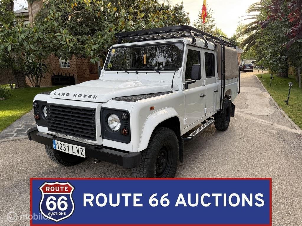 Land Rover Defender 130 pick-up | 2012 | Route 66 Auctions, Auto's, Land Rover, Gebruikt, Zwart, Handgeschakeld, Overige carrosserie