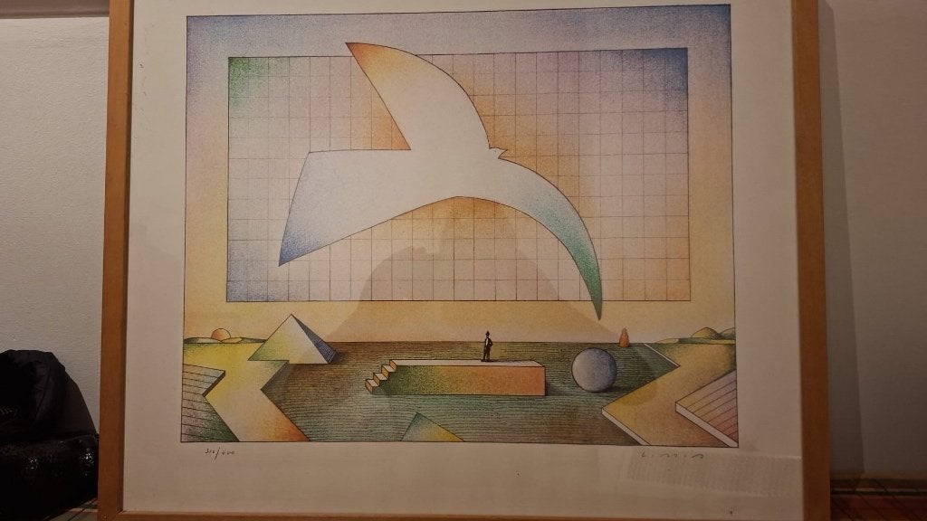 Lithographie Josse Goffin, Antiquités & Art, Enlèvement, Abstrait