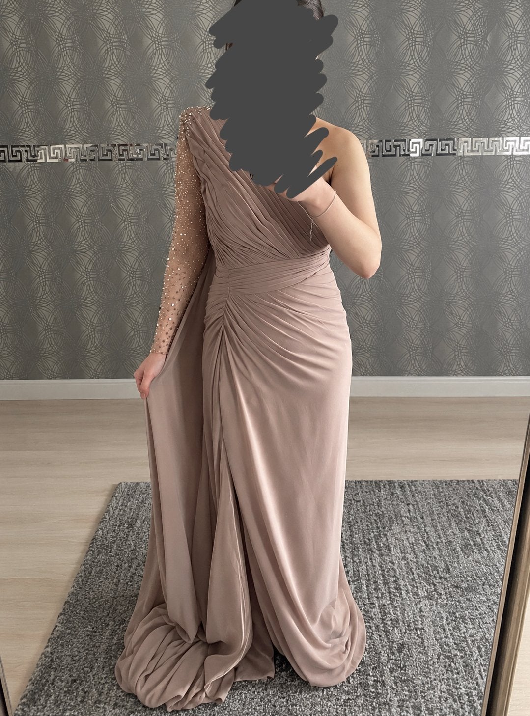 Galajurk/avondjurk lichtbruin, Vêtements | Femmes, Enlèvement, Comme neuf, Taille 36 (S), Robe de gala